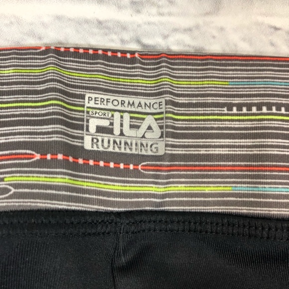 Fila Sport Running leggings crop Pants. Performance Size Small black stretch - Picture 9 of 11